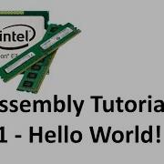 X86 64 Assembly Tutorial 1 Hello World