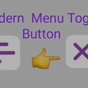 Modern Animated Menu Toggle Button HTML CSS JavaScript