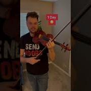 1 Day Vs 10 Years Of Playing Violin