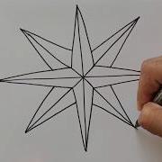 How To Draw A Compass Rose Step By Step