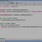 72 Advanced Java Tutorial JDBC ResultSetMetaData Java Database Connectivity Adv Java