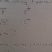 Rewrite Radical Expressions Using Rational Exponents