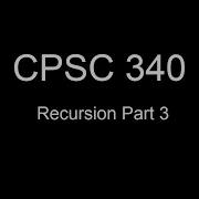 Recursion Part 3