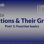 SAT Math 16 Functions Their Graphs Part 1 Function Basics