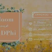 Bloom With AKDPhi Fall Recruitment 2018