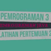 Pemrograman 3 Latihan Pertemuan 2 Array 1 Dimensi