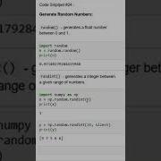 How To Generate Random Numbers In Python Shorts Pythonlearning Coding Trending Randomnumbers