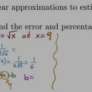 Linear Approximation Example 1