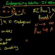 Endogeneity And Instrumental Variables