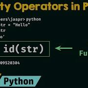 Identity Operators In Python Part 1