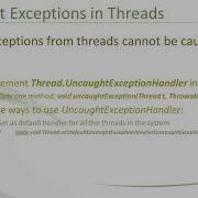 1 Handling Uncaught Exceptions For Every Thread Handling Uncaught Exception In Executor Framework