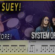 Chop Suey System Of A Down DRUM SCORE Sheet Music 35 DRUMSCRIBE