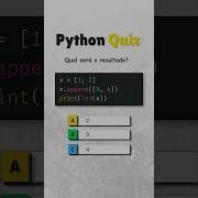 Qual Será O Resultado Deste Quiz Em Python Python Quiz
