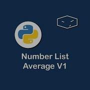 Number List Average V1 In Python