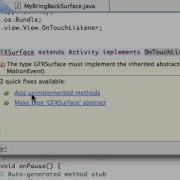 Android Application Development Tutorial 71 Setting Up The OnTouch Method
