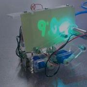 Glow In The Dark Laser Robot Clock