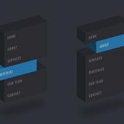 CSS Isometric Menu Hover Effects OnlineTutorialsYT Html CSS 3D Menu