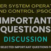 PSOC Important Questions Power System Operation And Control Semester Exam