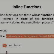 OOP C Macros And Inline Functions