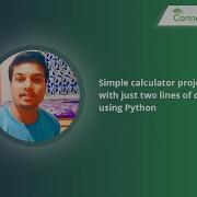 Coding Tutor Python Programming Simple Calculator Project With Just Two Lines Of Code Using Python