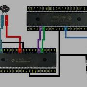 PIC16F877A To PIC16F877A UART Communication Use Push Button To Blink An LED On Other PIC