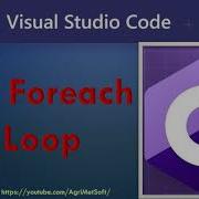 How To Use Foreach Loop In C Net Visual Studio 2013