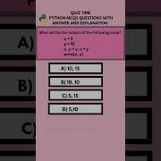 Python MCQ With Answer And Explanation Interview Education Exam Python