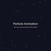 Interactive Particle Animation With HTML CSS Javascript