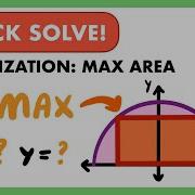 Optimization Problem Inscribed Rectangle With Max Area JK Math