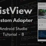 ListView With Custom Adapter Social Media App Design