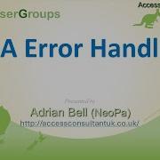 AEA VBA Error Handling With Adrian Bell And Kent Gorrell
