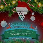 How To Make Mery Christmas Animated Effect Using Html CSS