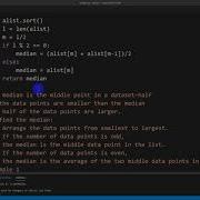 Calculate The Median Of A List In Python