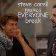 Steve Carell Making The Whole Cast Break The Office Bloopers Comedy Bites