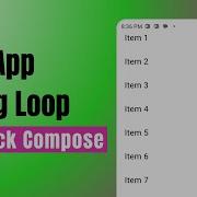 Scrollable List App Using Loop In Jetpack Compose Scroll State Android Studio