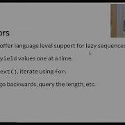 PYCON UK 2017 Lazy Sequences Working Hard