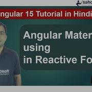 Angular Material Design Using Reactive Form Forms Angular 15 Tutorial In Hindi