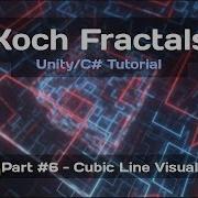 Koch Fractals Unity C Tutorial Part 6 Cubic Line Audio Visuals