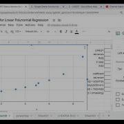 Google Sheets LINEST Matrix Solution For Multiple Non Linear Quadratic Regression Fully Explained