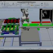Mô Phỏng ROBOT ABB Production Line Simulation Check Code And Product Classification