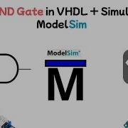 Create AND Gate In VHDL Simulate With ModelSim