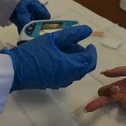 Capillary Puncture Finger Stick For Glucose Testing Medical Assistant