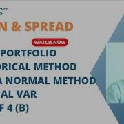 Value At Risk For Portfolio Historical Method Delta Normal Method Optimal Var
