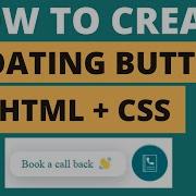 How To Create Floating Button Using HTML CSS Book A Call Option HTML CSS Tutorials