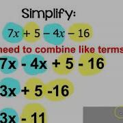 Simplifying And Evaluating Expressions