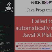 Failed To Automatically Set Up A JavaFX Platform SOLVED Apache NetBeans 12 3
