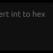 Convert Int To Hex Lua