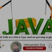 Function In Java Pashto Method With No Return Value And No Passing Argument 02