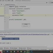 How To Connect MySQL With Python Connect To MySQl With PyCharm Python Database Connection