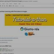 Machine Learning With Persistence Images Nick Sale